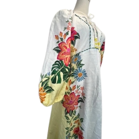NWOT FARM Rio - Bloom Garden Linen Maxi Dress (S) - Picture 9 of 9